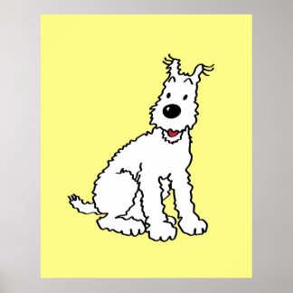 Poster Chien de neige Tin Tin