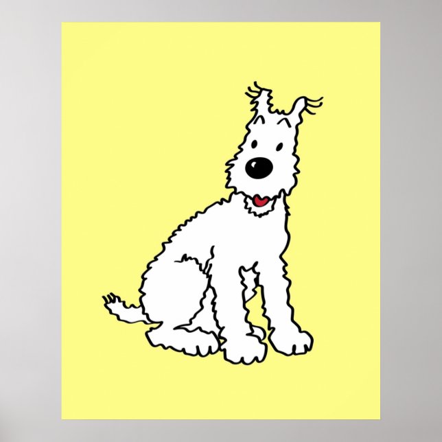 Poster Chien de neige Tin Tin (Devant)