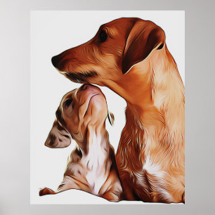Poster Chien de saucisse Chien Chien Chien Chien Chiens 7