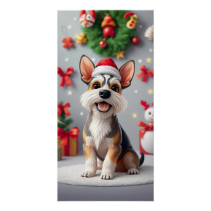 Poster Chien de style dessin animé adorable