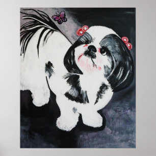POSTER CHIEN DE TARTE DE BONBON