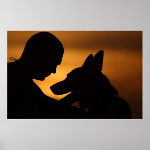 Poster Chien de travail militaire