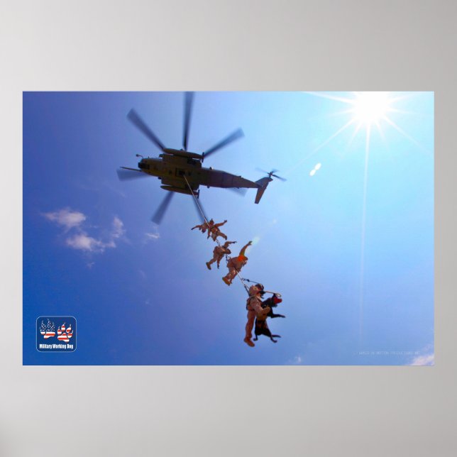 POSTER CHIEN DE TRAVAIL MILITAIRE AMÉRICAIN (Devant)