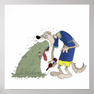 Poster Chien de vomissement