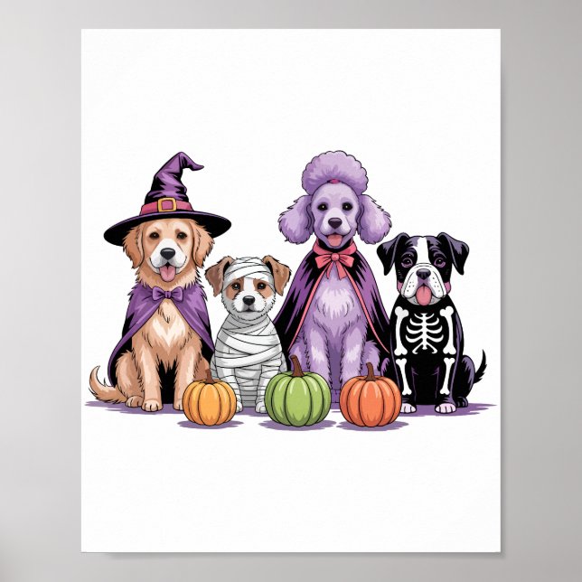 Poster Chien d'Halloween Squad (Devant)