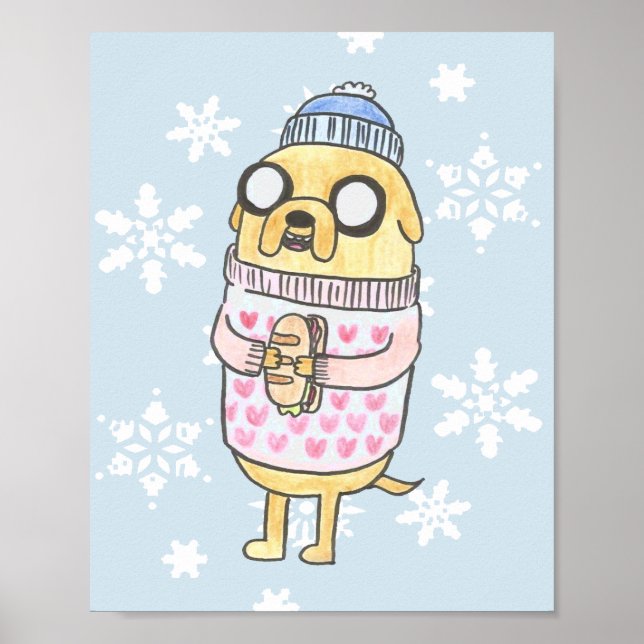 Poster Chien douillet (Devant)
