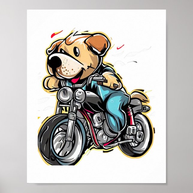 Poster chien drôle (Devant)