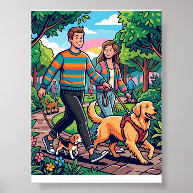 Poster Chien drôle (Devant)
