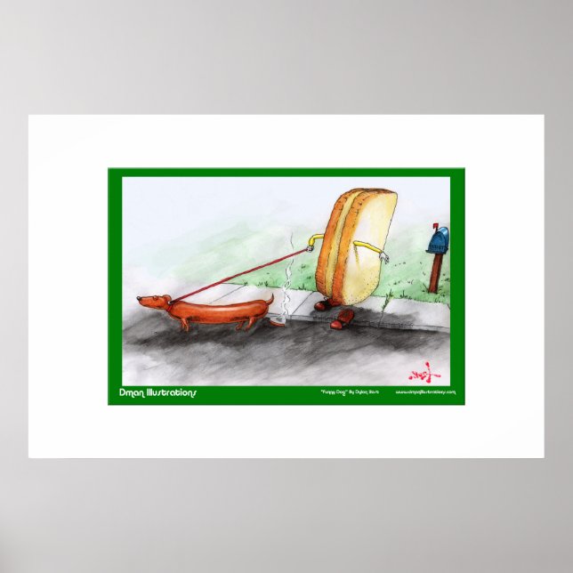Poster Chien drôle (Devant)