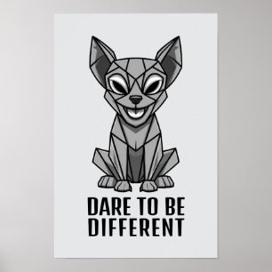 Poster Chien Géométrique