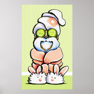 Poster Chien Groomer Animal de compagnie Spa Shih Tzu Con