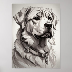 Poster Chien Labrador