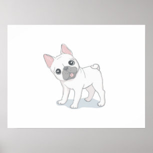 Poster Chien mignon chiot   Cadeau Pour Amoureux de les c