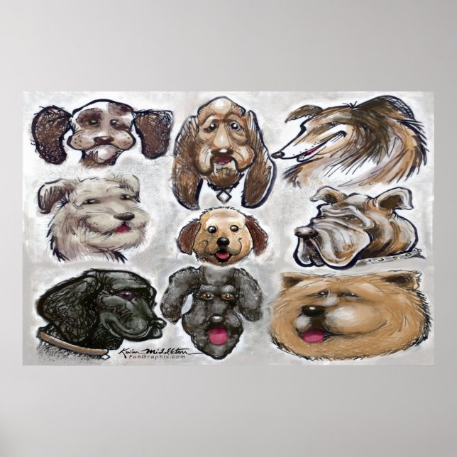 Poster Chiens (Devant)