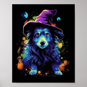 Poster Chiens de Halloween Westi Promenade de chiens de H