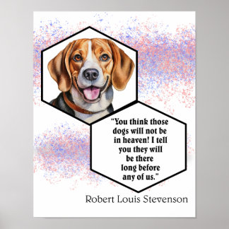 Poster Chiens du ciel Robert Louis Stevenson Citation