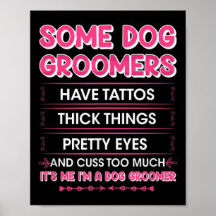 Poster Chiens Groomers ont des tatouages - Funny Furologi