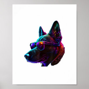 Poster Chiens Malinois belges Malinois