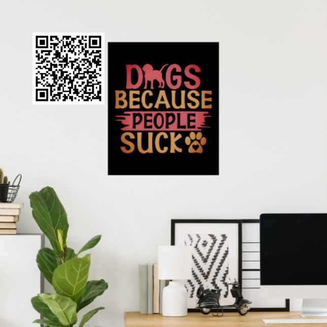 Poster Chiens parce que les gens chassent (Créateur téléchargé)