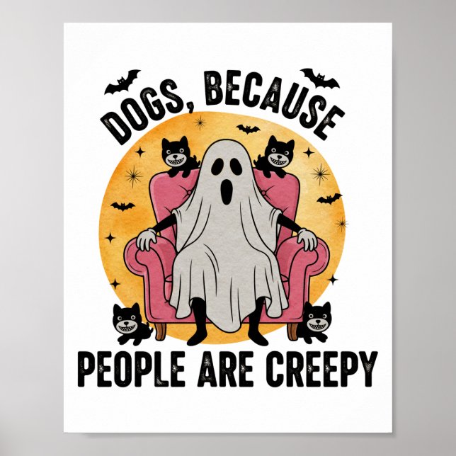 Poster Chiens Parce Que Les Gens Sont Déplaisants (Devant)