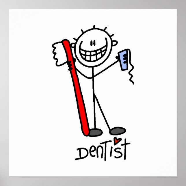 Poster Chiffre de base Dentiste (Devant)