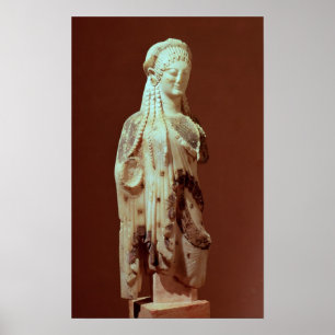 Poster Chiffre Kore, c.510 av. J.-C.