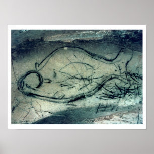 Poster Chiffre marin, période paléolithique