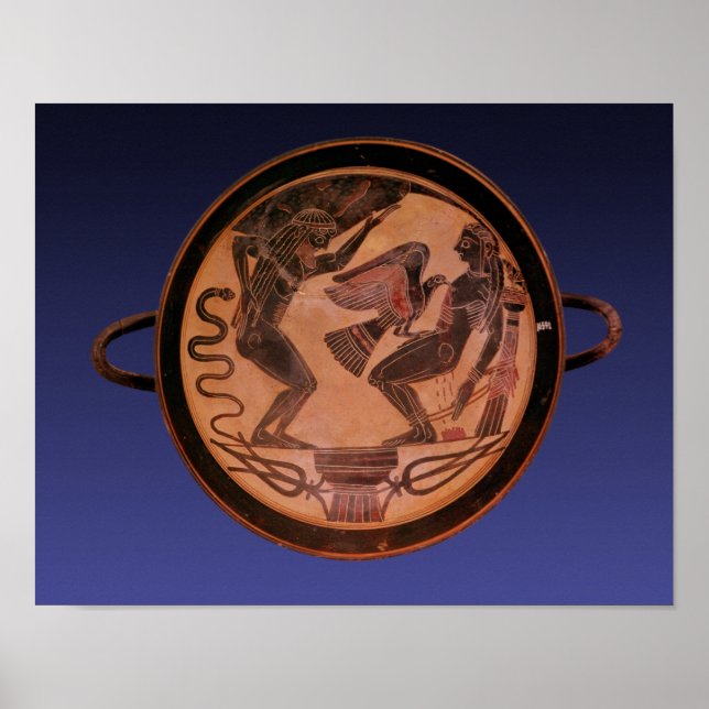 Poster Chiffre noir kylix (Devant)