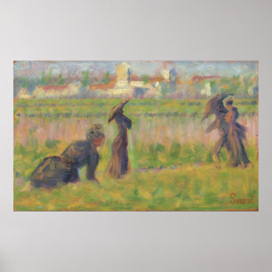 Poster Chiffres dans un paysage