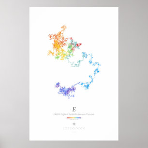 Poster Chiffres de 100 k de l'Erdős-Borwein Constant (lum