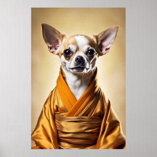 Poster Chihuahua bouddhiste