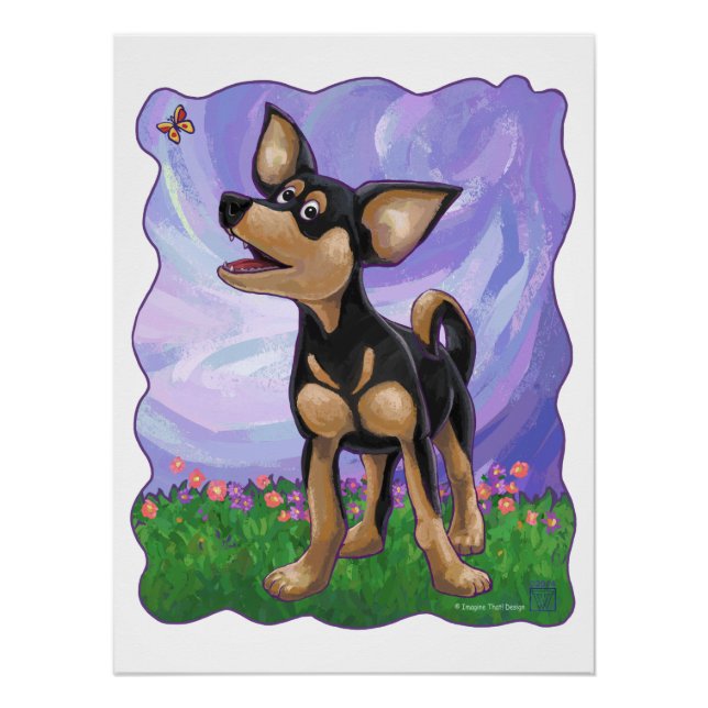 Poster Chihuahua Cadeaux et accessoires (Devant)