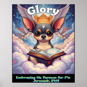 Poster Chihuahua Chrétien Embrassant Son But Pour Moi