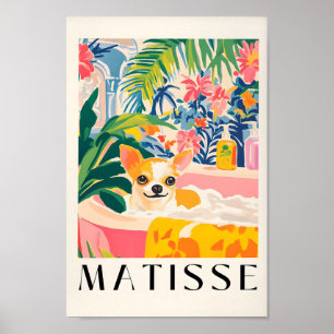 Poster Chihuahua Dans Baignoire Impression, Décor Dopamin