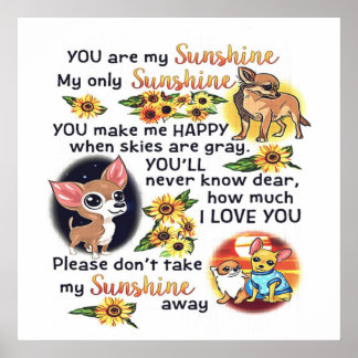 Poster Chihuahua Dog You | Dog sunshine