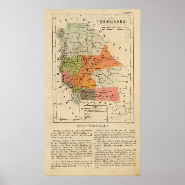 Poster Chihuahua, Mexique (Devant)