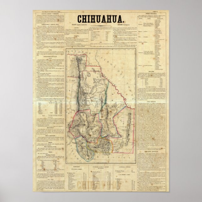 Poster Chihuahua, Mexique (Devant)