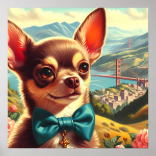 Poster Chihuahua vintage