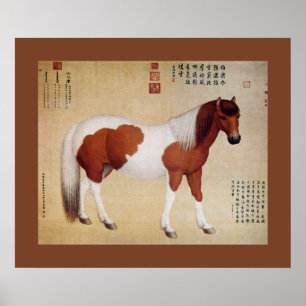 Poster Chihuaying ~赤花鹰~Dix coursiers ~Giuseppe Castiglion