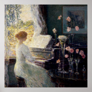 Poster Childe Hassam, La Sonate, L'Impressionnisme,