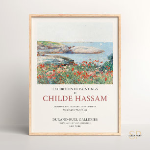 Poster Childe Hassam Poppies Isles of Shoals Serenity