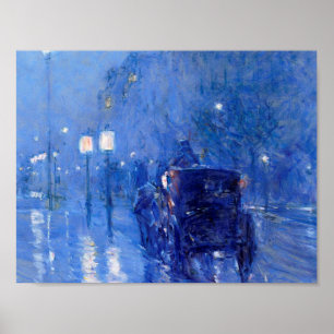 Poster Childe Hassam - Rainy Midnight