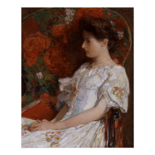 Poster Childe Hassam Victorian chair CC0189 Impressionnis