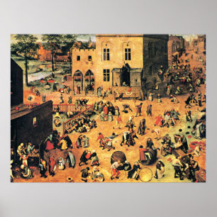 Poster Children's Games, famous artwork,