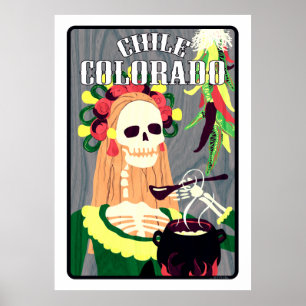 Poster chile colorado (schéma cool)