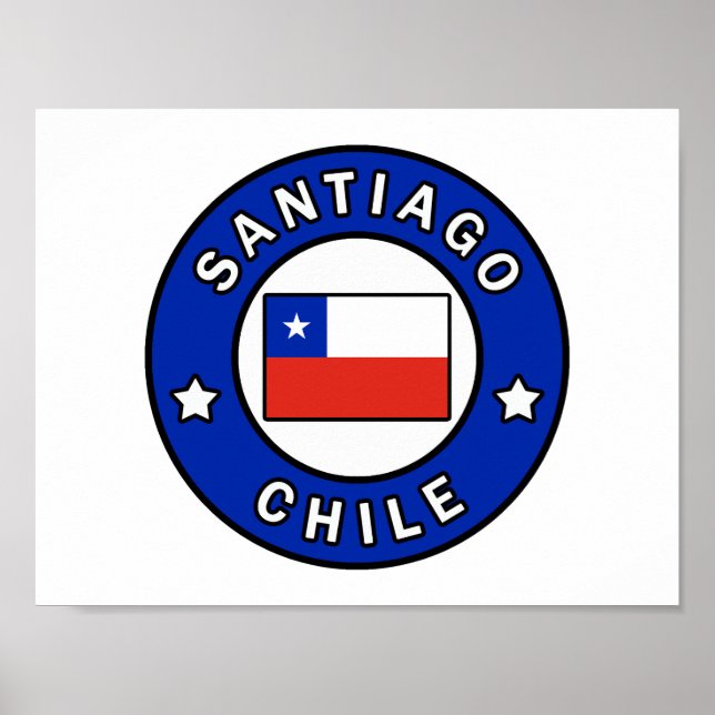 Poster Chile de Santiago (Devant)