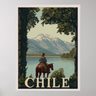 Poster Chili Vintage voyage   La montagne des Andes