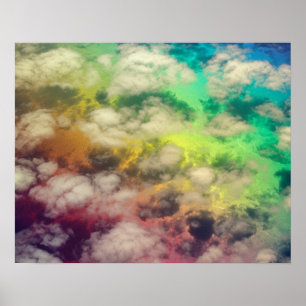 Poster Chili - Vue aérienne du paysage Amérique du Sud