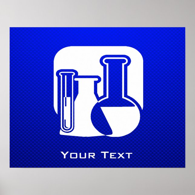 Poster Chimie bleue (Devant)