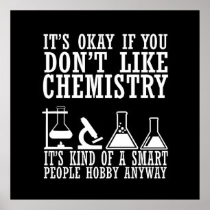 Poster Chimie de sarcasme Guillemets chimistes